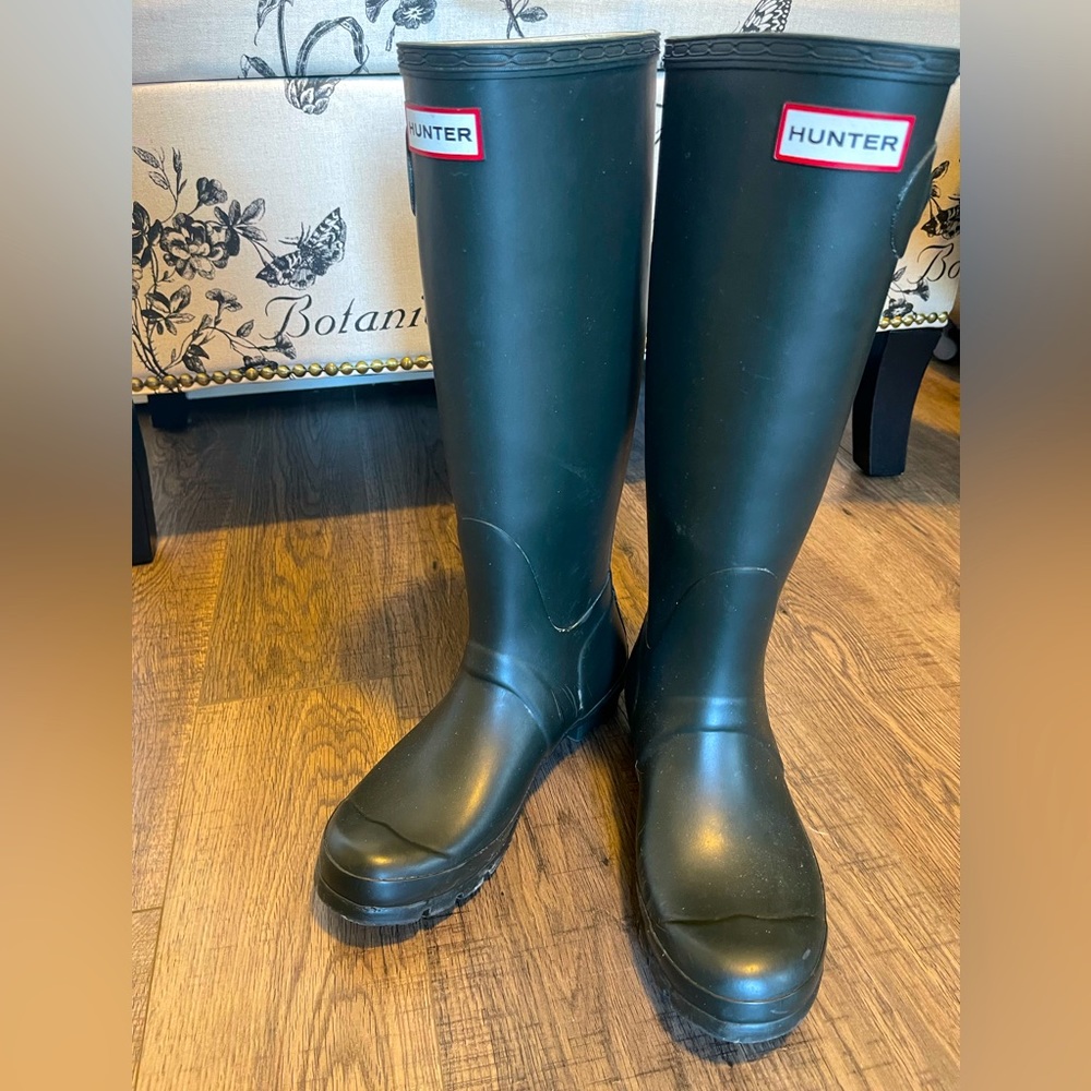 Hunter green 💚 tall original Hunter rain boots